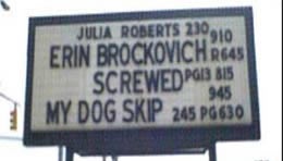 ERIN BROCKOVICH SCREWED MY DOG SKIP