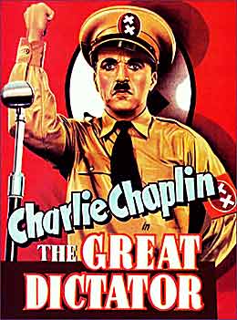 Charlie Chaplin in 'The Great Dictator'