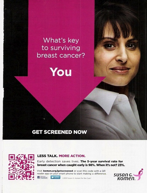 Susan G. Komen ad